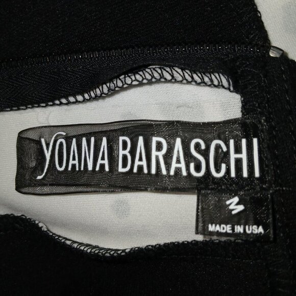 YOANA BARASCHI, BLACK AND WHITE SPLATTER DESIGN, WOMENS DRESS, SIZE MEDIUM - Picture 10 of 10